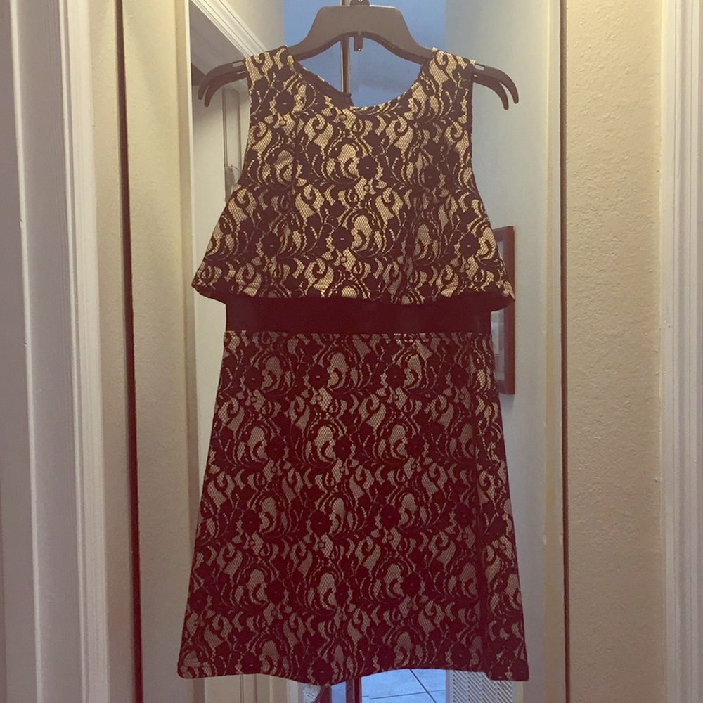 NWOT Forever 21 black and gold dress